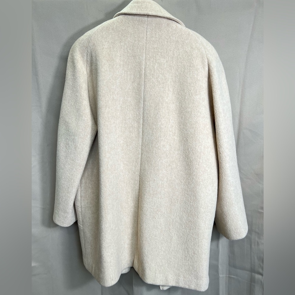 Vintage Herman Kay Tan Wool Blend Coat Classic Winter Jacket Size 10 - Picture 5 of 5